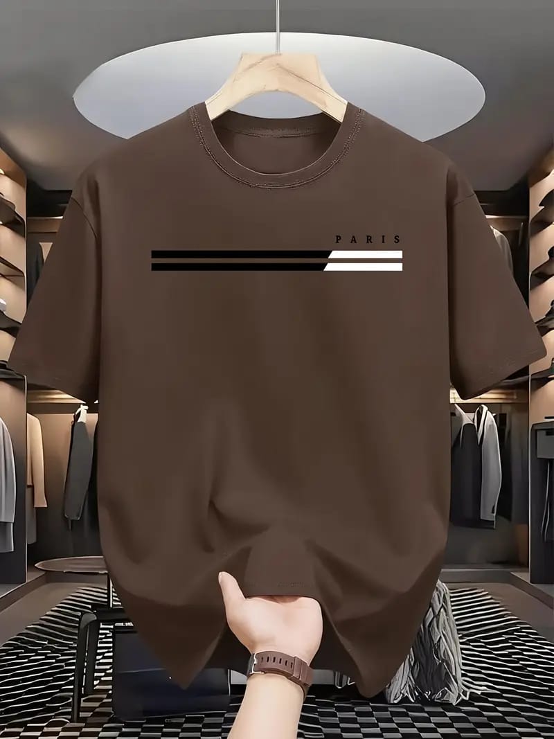 Drop Shoulder T shirt with DTF Print